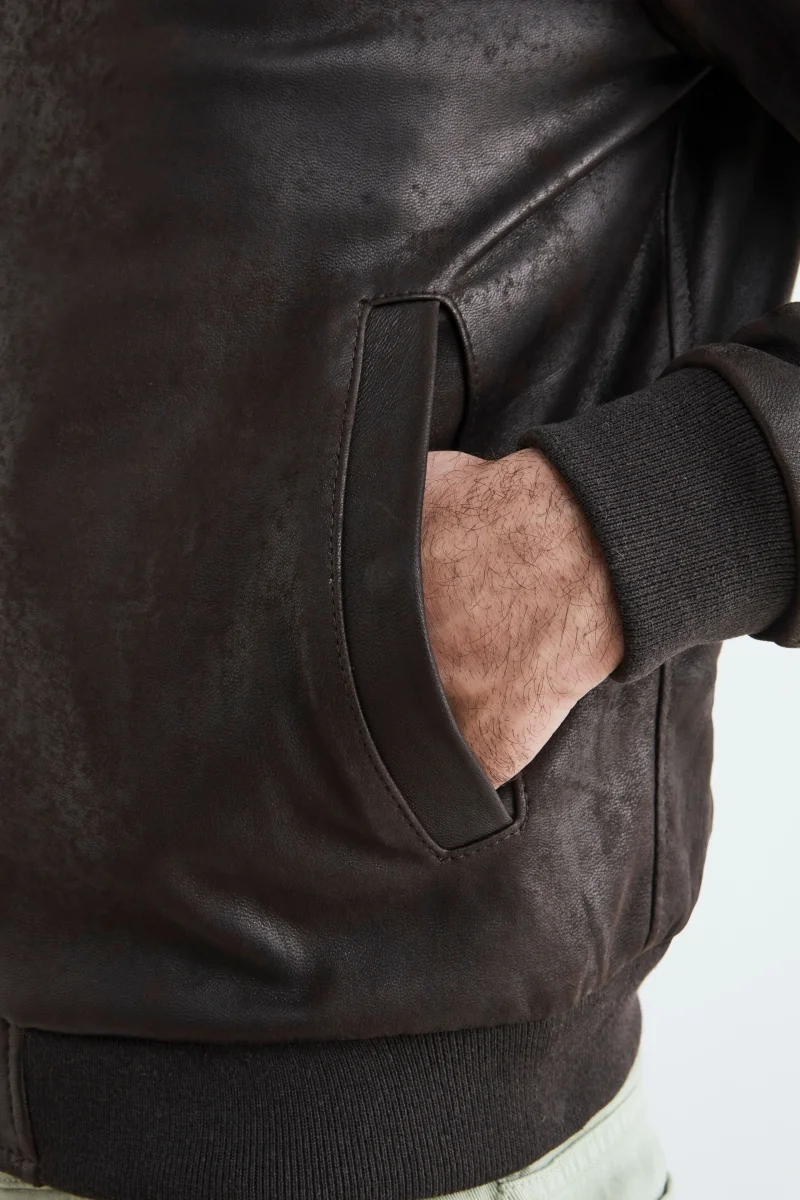 Bomber di pelle uomo - T.MORO - immagine 6