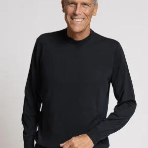 Maglia Girocollo in Lana Royal Merino extra fine Navy