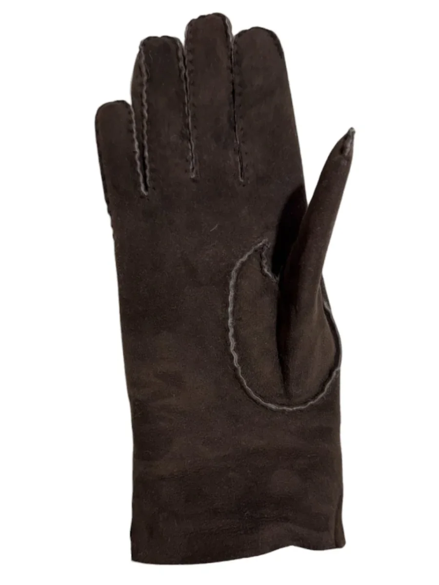 Guanto in vero montone da donna marrone - immagine 3