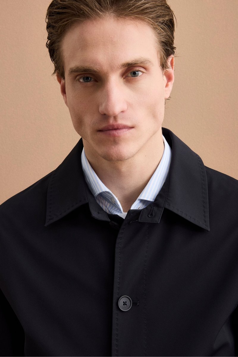 Trench Corto Impermeabile Foderato - BLU - immagine 7