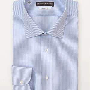Camicia Regular Fit Riga Azzura Collo Italiano