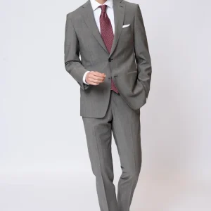 Abito monopetto in lana moher rever classico color Sabbia