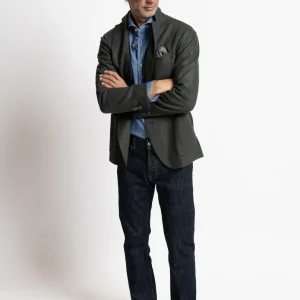 Blazer Monopetto in Cashmere Verdone