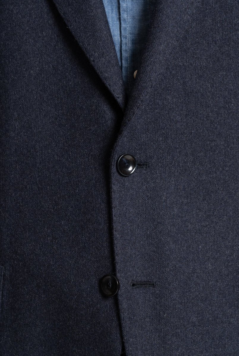 Blazer Monopetto in Cashmere Blu - immagine 6