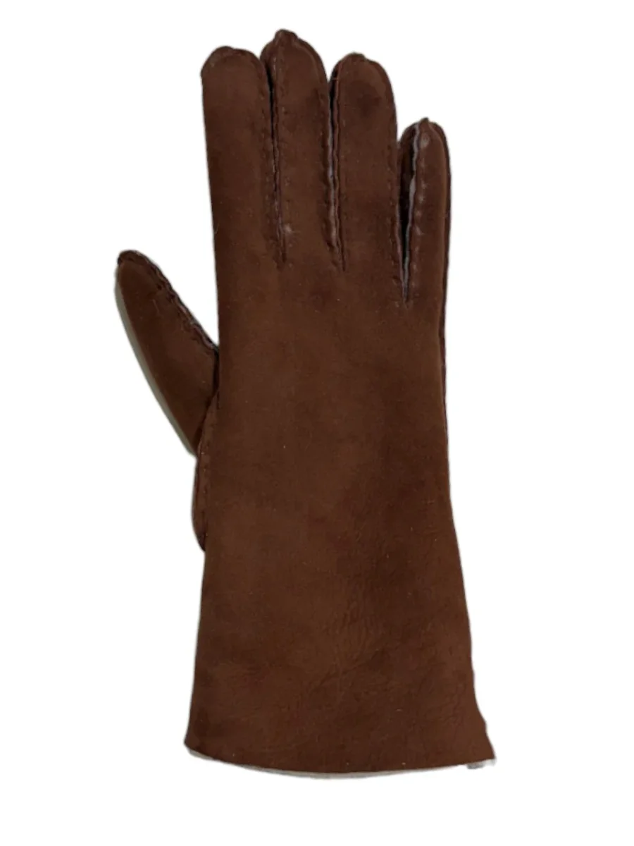 Guanto in vero montone da donna cognac - immagine 2