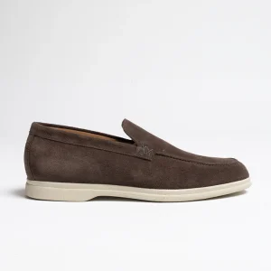 Slip-On Bassa suede Caffè
