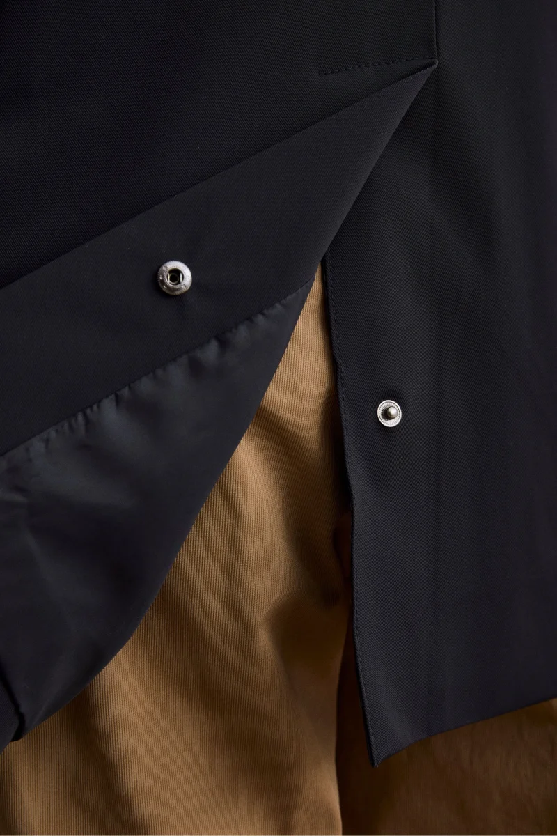 Trench Corto Impermeabile Foderato - BLU - immagine 9