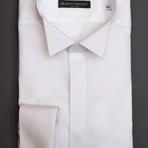 Camicia Bianca Collo diplomatico Polsino Gemelli