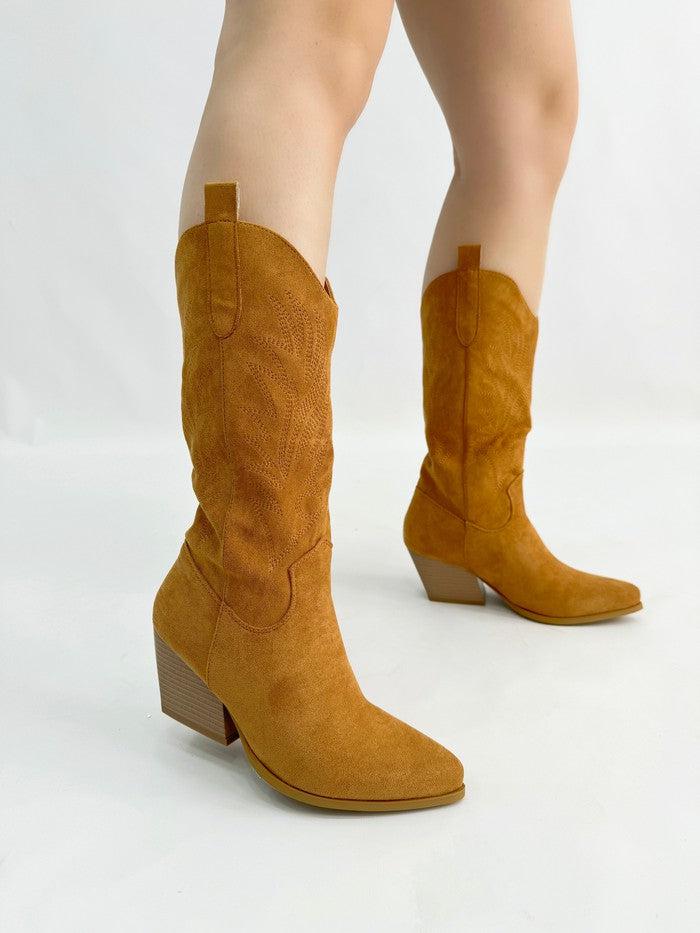 AMELIA- Texano camosciato ricamato - immagine 9