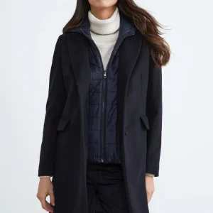 Cappotto in lana e cashmere - BLU