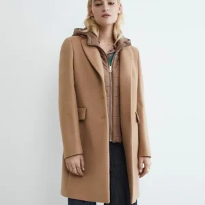 Cappotto in lana e cashmere - CAMMELLO