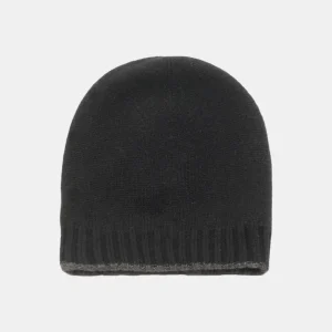 Cappello in cashmere - NERO/GRIGIO