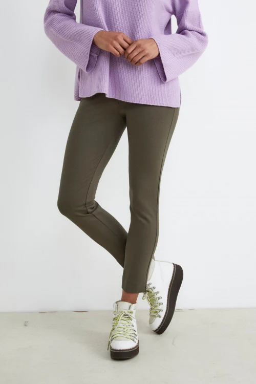 Pantalone con elastico - VERDE MILITARE - immagine 2