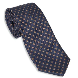 Cravatta fantasia blu - FANT. BLU/MARRONE