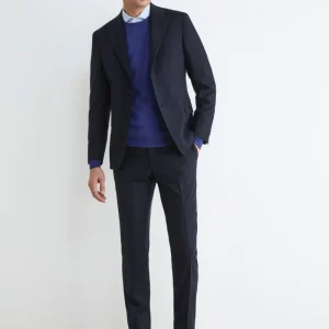 Abito slim blu invernale da uomo - BLU