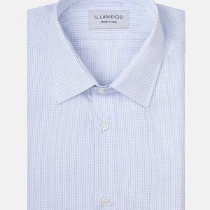 Camicia Fantasia Slim Fit - BIANCO/AZZURRO