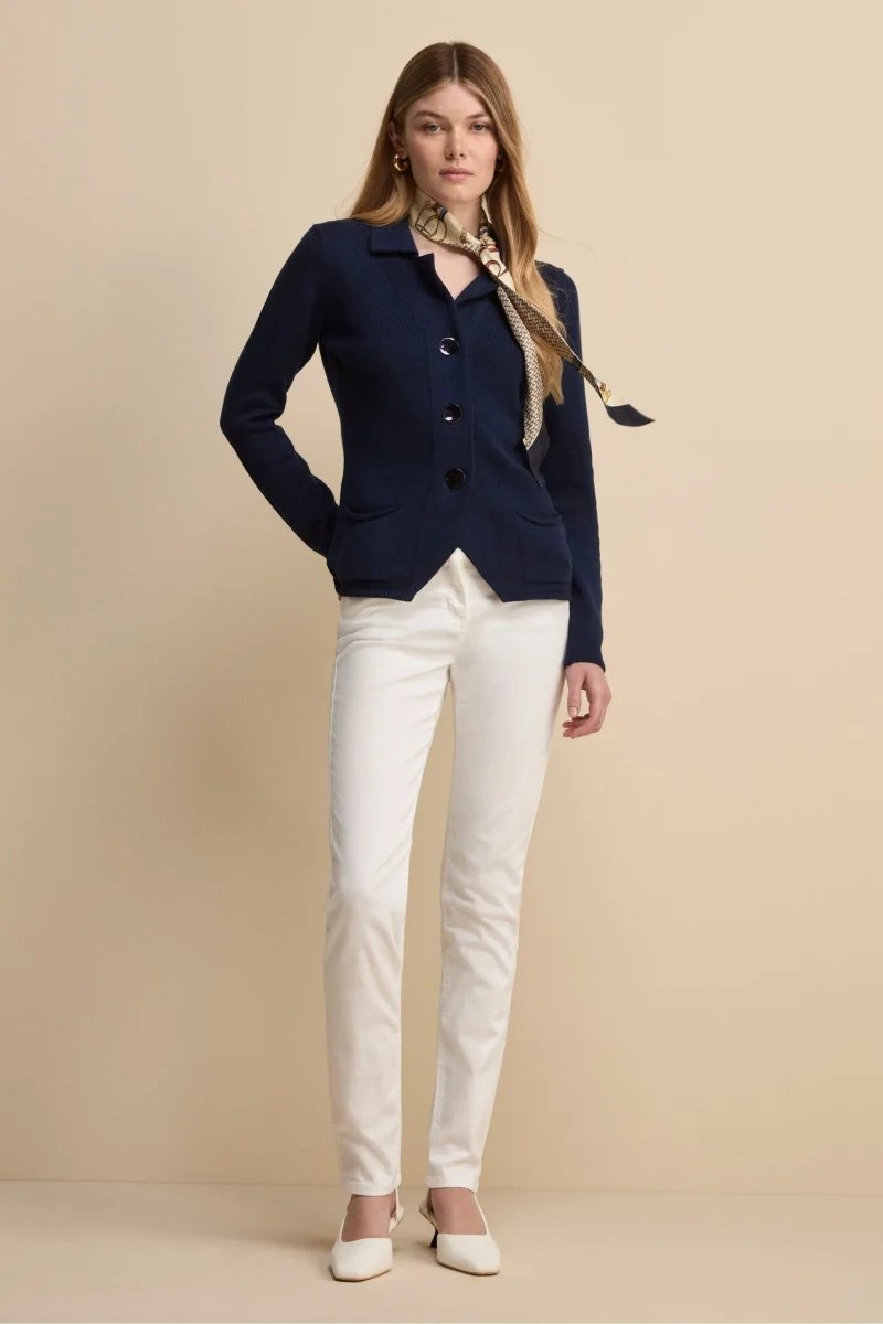 Pantalone Denim Cinque Tasche - DENIM BIANCO - immagine 5