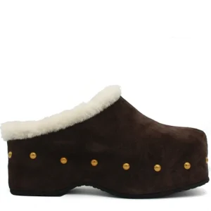 Carola in suede coffee con interno in pelo