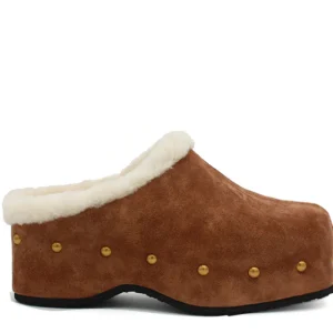 Carola in suede cammello con interno in pelo