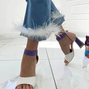 CINDEA-Sandalo con cinturino multicolor