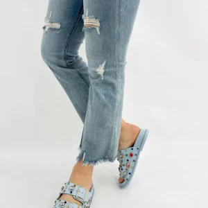 CORINNA-Ciabatte Con Pietre E Fibbie