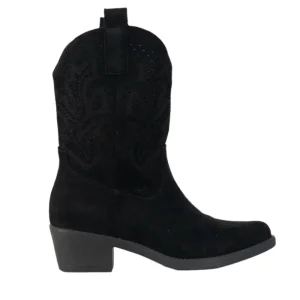 Texano camoscio, tacco 5cm - GA2401