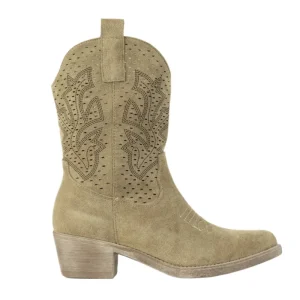 Texano camoscio, tacco 5cm - GA2401