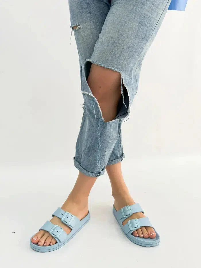 GABRIELLA-ciabatta platform con fibbie - immagine 3