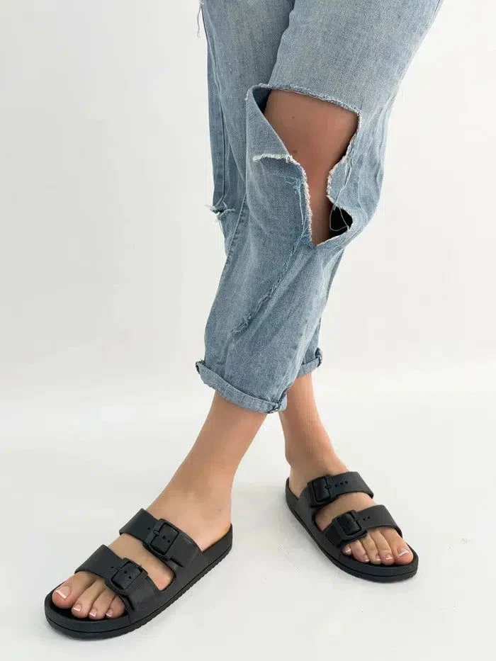 GABRIELLA-ciabatta platform con fibbie - immagine 7