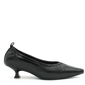 Greta, decollete arricciata nero