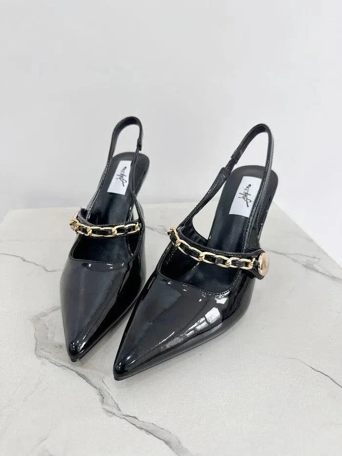 HARRIET-Decolletè con decorazione catena - immagine 9