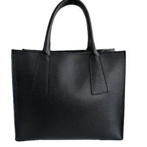 Borsa in vera pelle nero 19