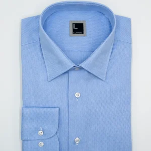 Camicia Regolare con Collo Classico - AZZURRO