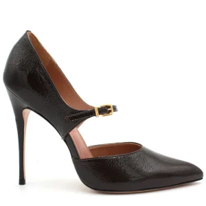 Scarpa spezzata Vicenza marrone tacco alto