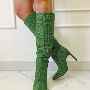 PARTY- Stivale alto con strass