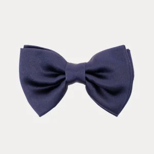 Papillon di raso blu avio