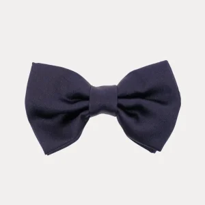Papillon di raso blu navy
