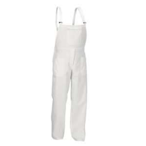 SALOPETTE PITTORE POL/COT BIANCO