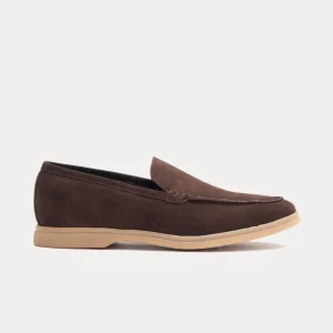 Mocassino suede Moro