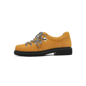 Veyrrawear DERBY – Scarpe derby in pelle scamosciata giallo