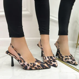 Shinta - Décolleté Donna Tacco Spillo Punta Leopardato