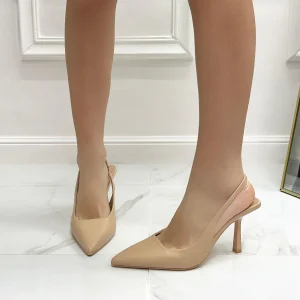 Deni - Décolleté Donna Tacco Spillo Punta Beige