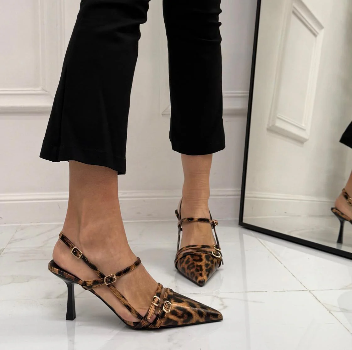 Sveva - Décolleté Donna Tacco Elegante Leopardato - immagine 5