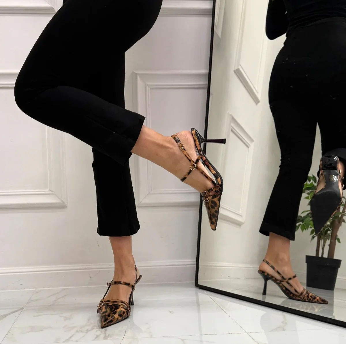 Sveva - Décolleté Donna Tacco Elegante Leopardato - immagine 3