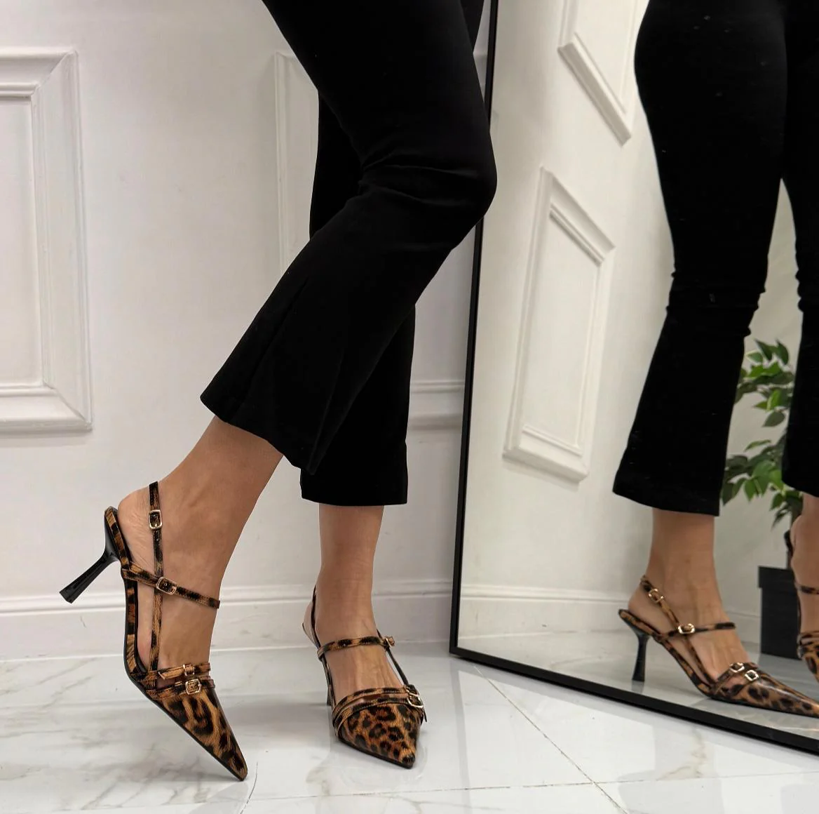 Sveva - Décolleté Donna Tacco Elegante Leopardato