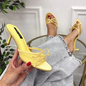 Trasy - Sandalo Donna Scarpa Tacco Punta Gialla