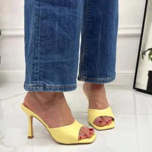 Joia - Sandalo Donna Scarpa Tacco Punta Giallo