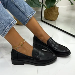 Lola - Mocassino Donna Scarpa Casual Elegante Nero