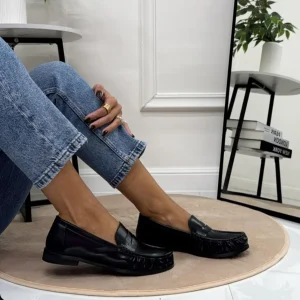 Katrine - Mocassino Donna Scarpa Casual Elegante Nero