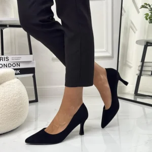 Evania - Décolleté Donna Tacco Punta Elegante Nero